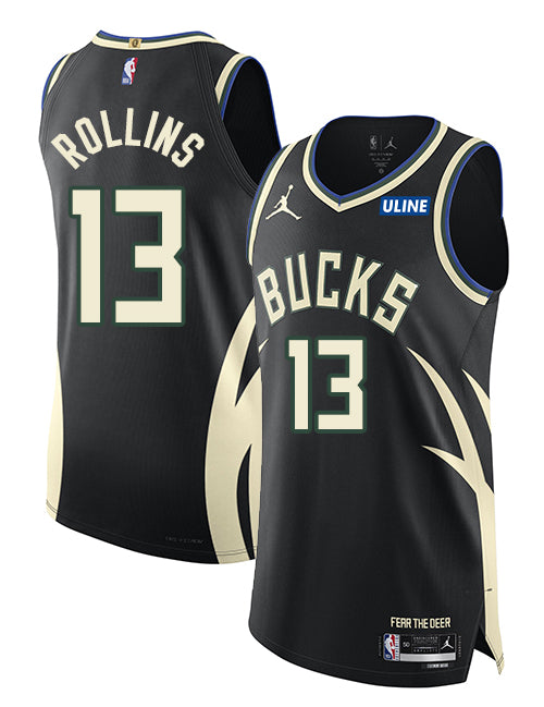 Jordan 2022 Statement Edition Ryan Rollins Milwaukee Bucks Authentic Jersey-collage