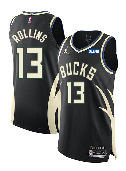 Jordan 2022 Statement Edition Ryan Rollins Milwaukee Bucks Authentic Jersey-collage