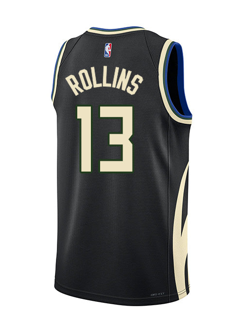 Jordan 2022 Statement Edition Ryan Rollins Milwaukee Bucks Swingman Jersey-back