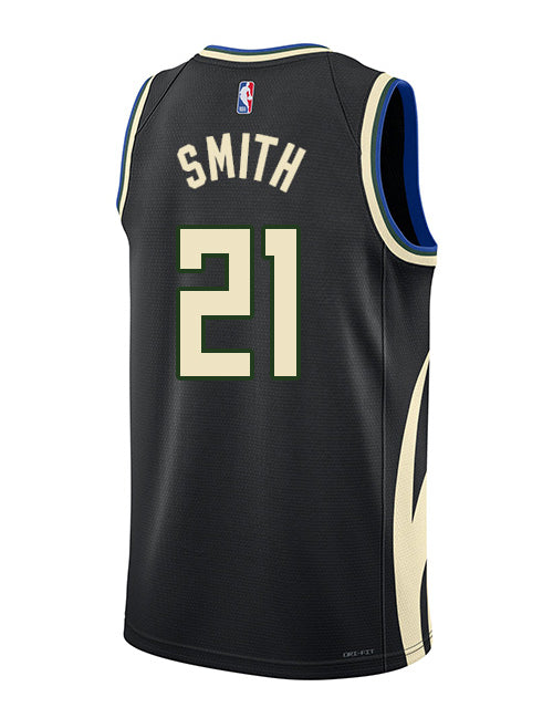 Jordan 2022 Statement Edition Tyler Smith Milwaukee Bucks Swingman Jersey-back