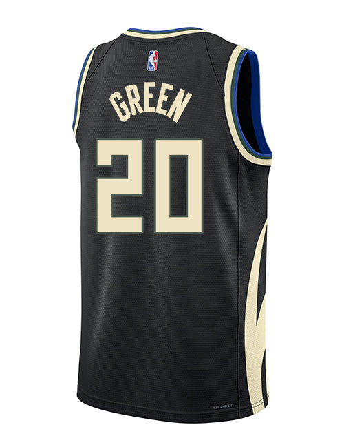 Jordan 2022 Statement Edition AJ Green Milwaukee Bucks Swingman Jersey-BACK