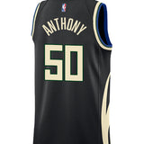 Jordan 2022 Statement Edition Cole Anthony Milwaukee Bucks Swingman Jersey-back