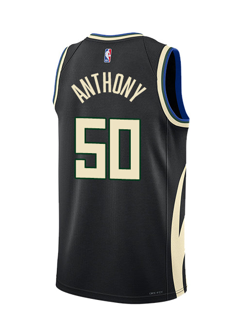 Jordan 2022 Statement Edition Cole Anthony Milwaukee Bucks Swingman Jersey-back