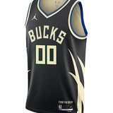 Jordan 2022 Statement Edition Custom Milwaukee Bucks Swingman Jersey-front