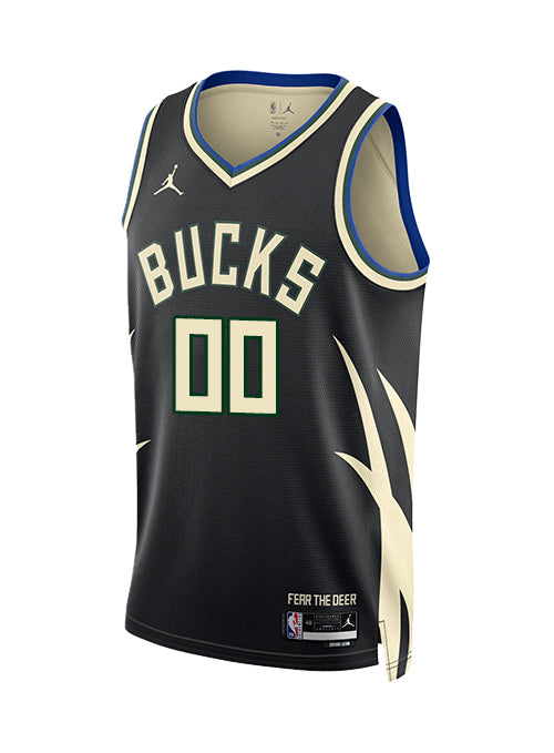 Jordan 2022 Statement Edition Custom Milwaukee Bucks Swingman Jersey-front