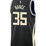 Jordan 2022 Statement Edition Pete Nance Milwaukee Bucks Swingman Jersey-back