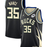 Jordan 2022 Statement Edition Pete Nance Milwaukee Bucks Swingman Jersey-collage