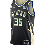 Jordan 2022 Statement Edition Pete Nance Milwaukee Bucks Swingman Jersey-front