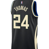 Jordan 2022 Statement Edition Cam Thomas Milwaukee Bucks Swingman Jersey-back