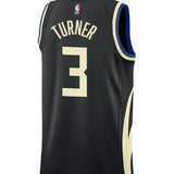 Jordan 2022 Statement Edition Myles Turner Milwaukee Bucks Swingman Jersey-back