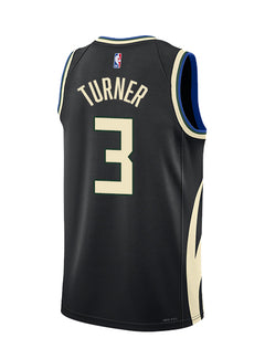 Jordan 2022 Statement Edition Myles Turner Milwaukee Bucks Swingman Jersey-back