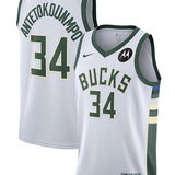 Nike 2022 Association Edition Giannis Antetokounmpo Milwaukee Bucks Swingman Jersey-COLLAGE