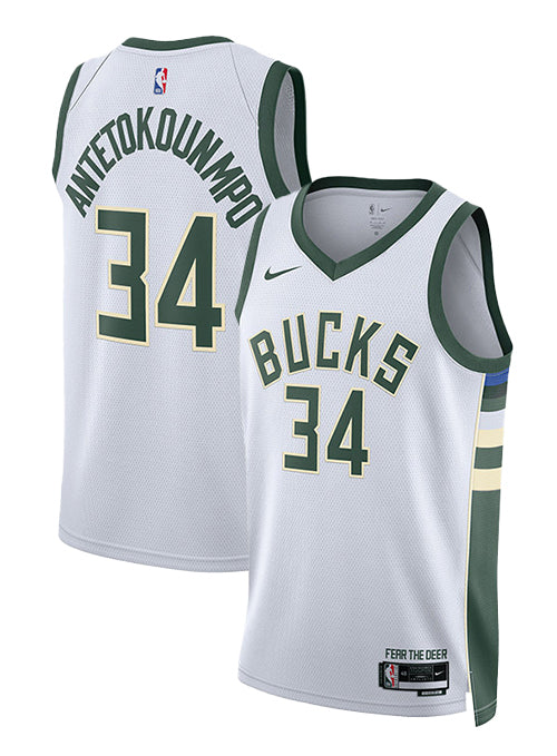 2022 Association Edition Giannis Antetokounmpo Milwaukee Bucks Swingman Jersey