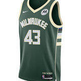 Nike 2022 Icon Edition Thanasis Antetokounmpo Milwaukee Bucks Swingman Jersey-FRONT