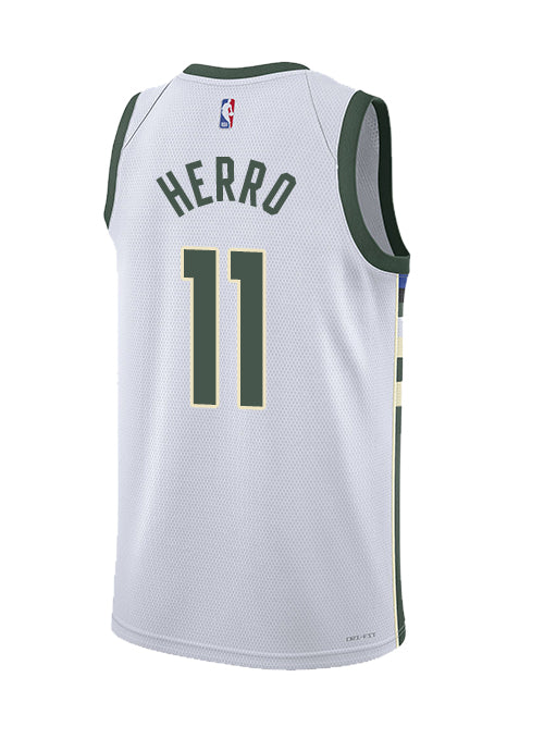 Nike 2022 Association Edition Tyler Herro Milwaukee Bucks Swingman Jersey-BACK
