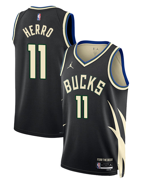 Jordan 2022 Statement Edition Tyler Herro Milwaukee Bucks Swingman Jersey-COLLAGE