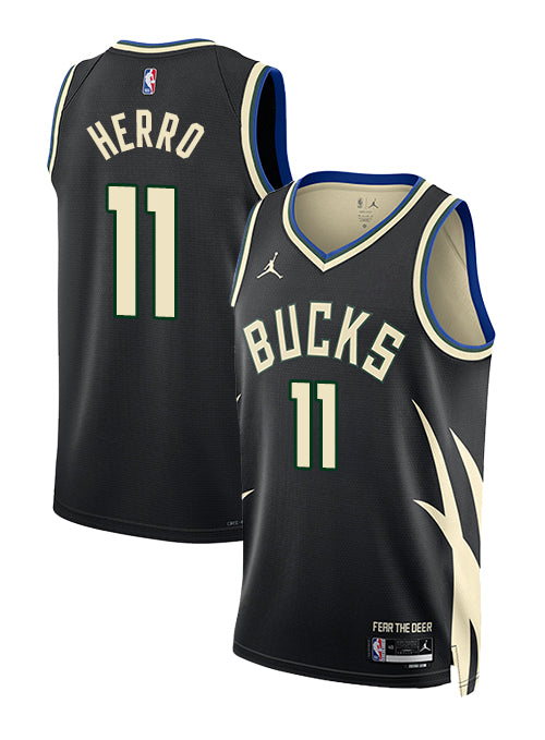 Jordan 2022 Statement Edition Tyler Herro Milwaukee Bucks Swingman Jersey-COLLAGE
