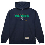 Mitchell & Ness HWC '68 Milwaukee Bucks Exposed Hooded Sweatshirt-front