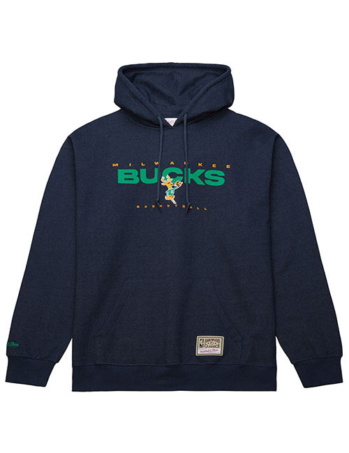 Mitchell & Ness HWC '68 Milwaukee Bucks Exposed Hooded Sweatshirt-front