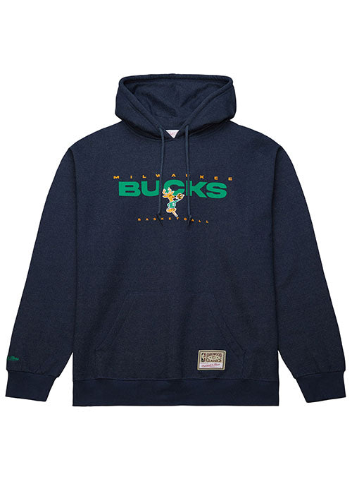 Mitchell & Ness HWC '68 Milwaukee Bucks Exposed Hooded Sweatshirt-front