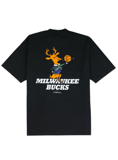 Bucks In Six x Trophy Hunting Milwaukee Bucks T-Shirt-back