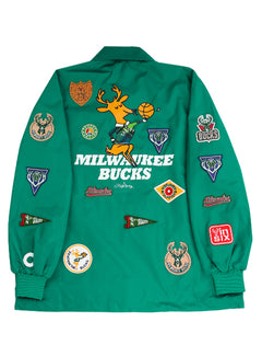 Bucks In Six x Trophy Hunting Milwaukee Bucks Coaches jacket-back