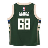 Juvenile Nike 2022 Icon Edition Bango Milwaukee Bucks Swingman Jersey-back