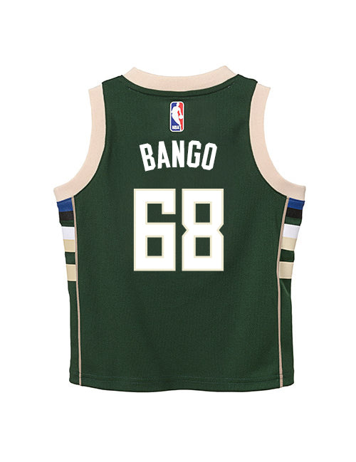 Juvenile Nike 2022 Icon Edition Bango Milwaukee Bucks Swingman Jersey-back