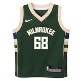 Toddler Nike 2022 Icon Edition Bango Milwaukee Bucks Swingman Jersey-front