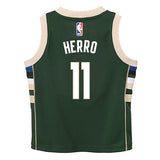 Toddler Nike 2022 Icon Edition Tyler Herro Milwaukee Bucks Swingman Jersey