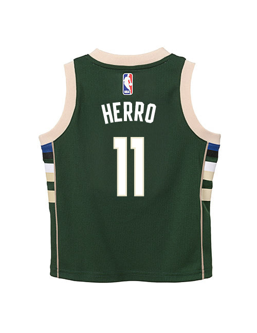 Juvenile Nike 2022 Icon Edition Tyler Herro Milwaukee Bucks Swingman Jersey-back