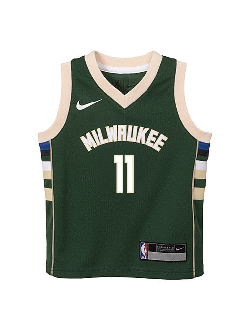 Toddler Nike 2022 Icon Edition Tyler Herro Milwaukee Bucks Swingman Jersey-front