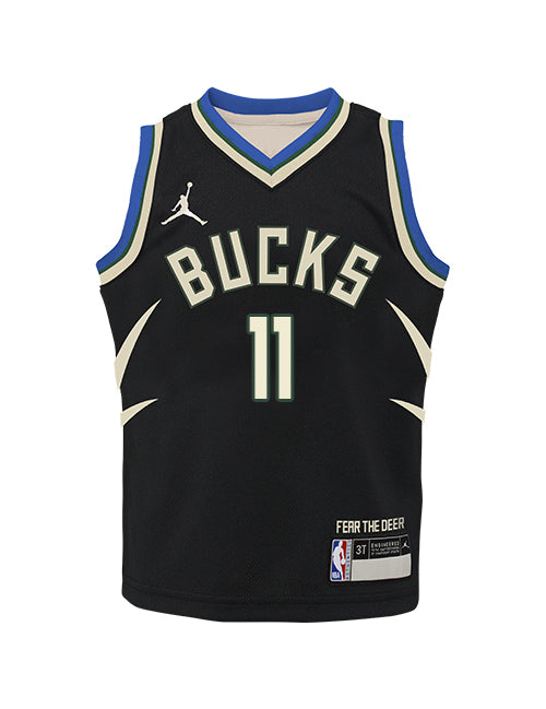 Toddler Jordan 2022 Statement Edition Tyler Herro Milwaukee Bucks Swingman Jersey-front