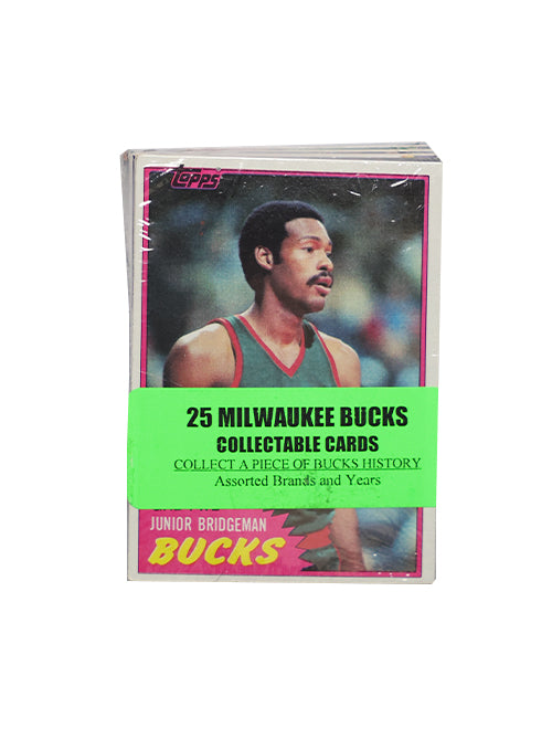 25-Pack Milwaukee Bucks Trading Cards-front