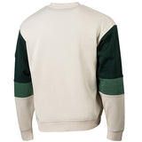 Bucks In Six Leather Ball Milwaukee Bucks Crewneck Sweatshirt-back