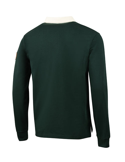 Bucks In Six Leather Ball Milwaukee Bucks Rugby Long Sleeve T-Shirt-back