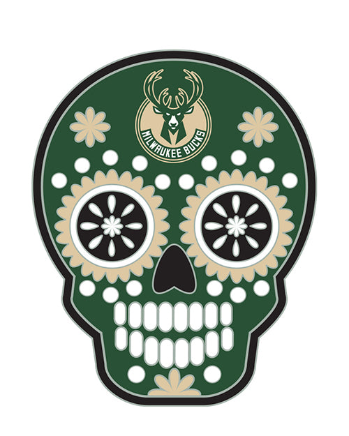 Pro Specialities Group Milwaukee Bucks Sugar Skull Pin