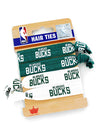 Aminco Elastic Milwaukee Bucks Hair Tie 4-Pack