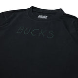Bucks In Six x Tuff Crowd Antlers Milwaukee Bucks T-Shirt-front graphic