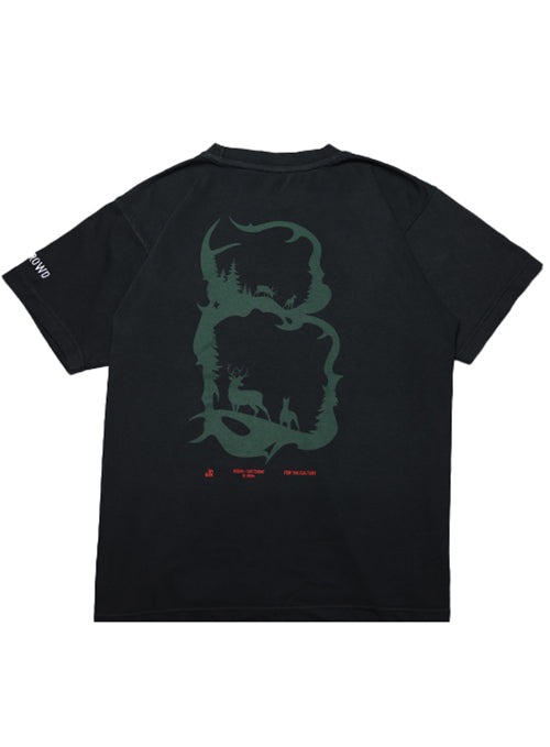 Bucks In Six x Tuff Crowd Milwaukee Bucks Hooded Sweatshirt-baclBucks In Six x Tuff Crowd Antlers Milwaukee Bucks T-Shirt-back
