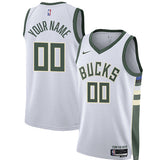 Youth 2022 Nike Association Edition Custom Milwaukee Bucks Swingman Jersey - Collage