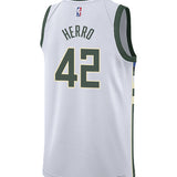 Youth Nike 2022 Association Edition Tyler Herro Milwaukee Bucks Swingman Jersey