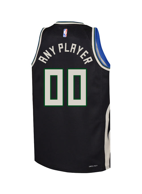 Youth Jordan 2022 Statement Edition Custom Milwaukee Bucks Swingman Jersey-back