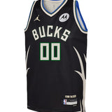 Youth Jordan 2022 Statement Edition Custom Milwaukee Bucks Swingman Jersey-front