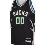 Youth Jordan 2022 Statement Edition Custom Milwaukee Bucks Swingman Jersey-front