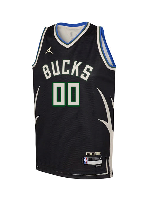 Youth Jordan 2022 Statement Edition Custom Milwaukee Bucks Swingman Jersey-front