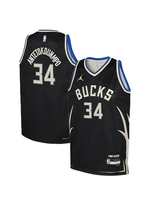 Youth Jordan 2022 Statement Edition Giannis Antetokounmpo Milwaukee Bucks Swingman Jersey