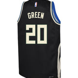 Youth Jordan 2022 Statement Edition AJ Green Milwaukee Bucks Swingman Jersey-back