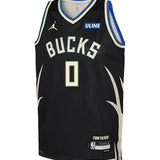 Youth Nike 2022 Statement Edition Brayden Burries Milwaukee Bucks Swingman Jersey-front