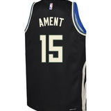 Youth Jordan 2022 Statement Edition Nate Ament Milwaukee Bucks Swingman Jersey-back